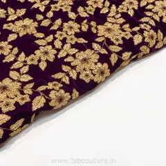 Velvet Embroidered Fabric