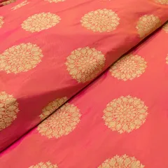 Poly Silk Jacquard fabric