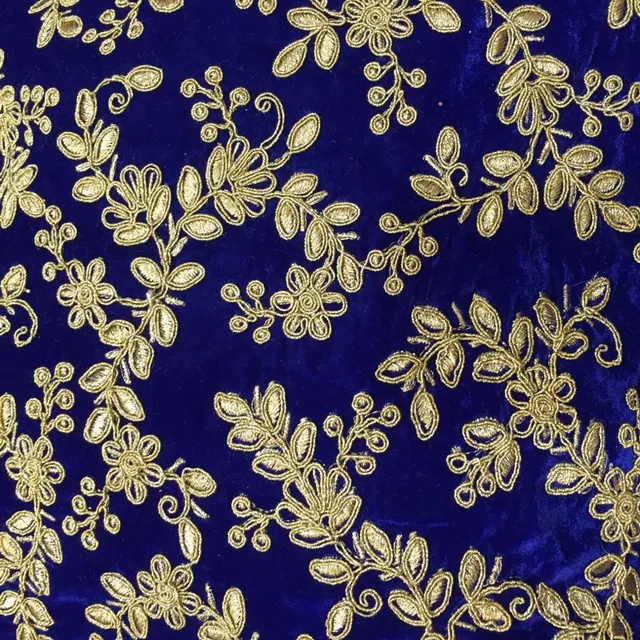 Embroidered Velvet fabric