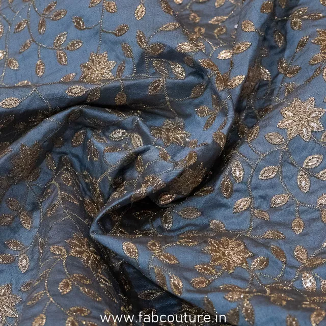 Mulburry Silk Embroidered Fabric