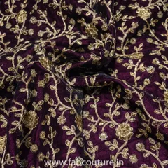 Velvet Embroidey fabric
