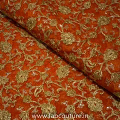 Tissue Organza Embroidered Fabric