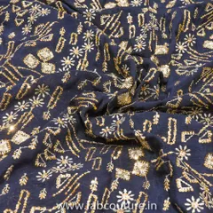 Chinon Chiffon Embroidered Fabric