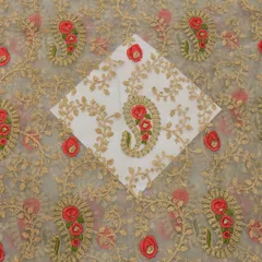 Organza Embroidered Fabric