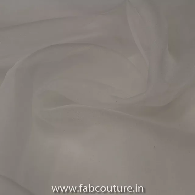 Nylon White Dyeable Semi Orgenza fabric