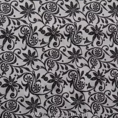 Black and White Cotton Lycra fabric