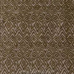 Beige and Brown Cotton Lycra fabric