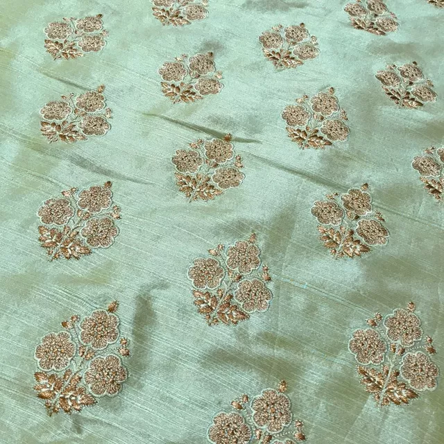 Poly Dupion Embroidery (1.6 Meter Cut Piece)