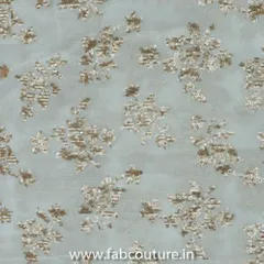 Viscose Georgette Embroidered Fabric