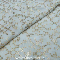 Georgette Embroidered Fabric