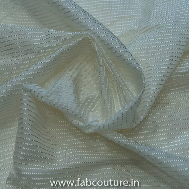 Banarsi Chanderi Embroidered Fabric