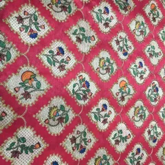 Bangalori Print Embroidered Fabric