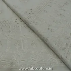 White Muslin Embroidery(1.8 meter cut piece)