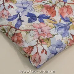 Multicolor Floral Georgette Digital Printed Fabric