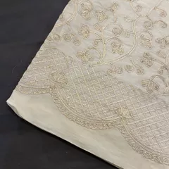 Cream Cotton Gota Embroidery (1.2 Meter Cut Piece )