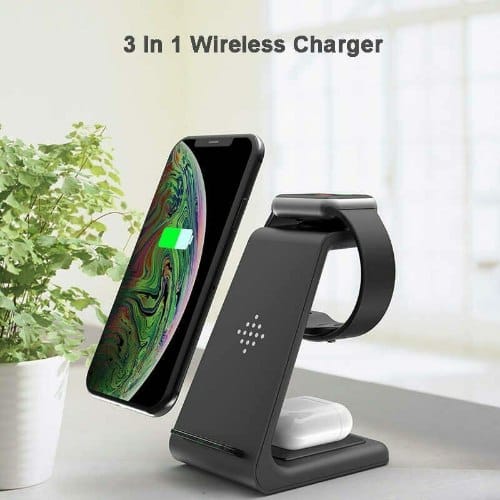 ULTIMATE T3 3-IN-1 WIRELESS FAST CHARGING STATIION - BLACK
