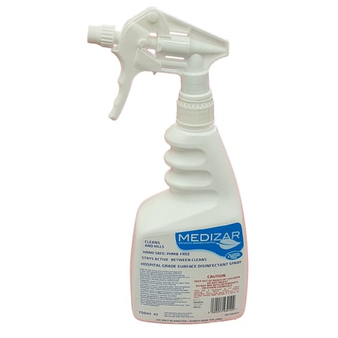 Medizar Hospital Grade surface disinfectant trigger spray 750ml, carton of 6