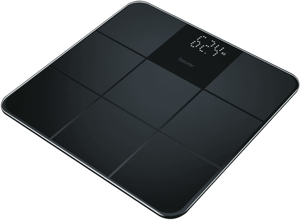 Beurer Digital Glass Scale - Matt/Gloss Black