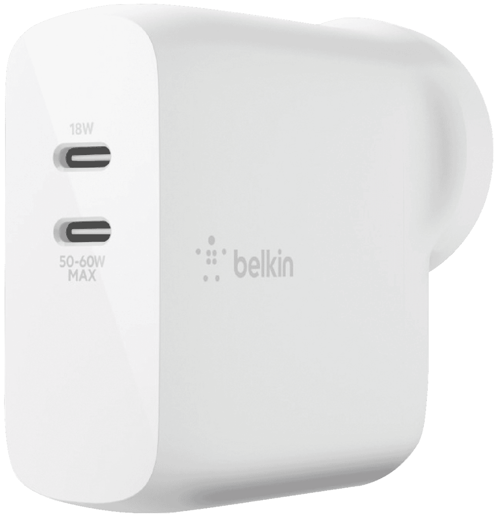 68W Dual USB-C PD Wall Charger
