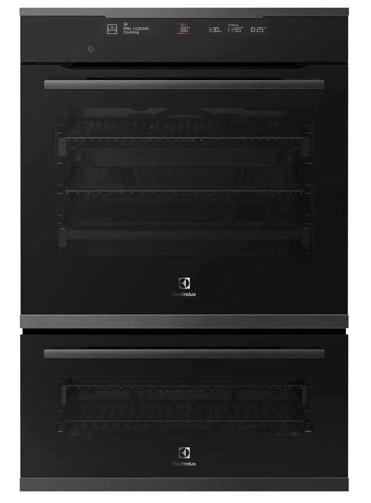 Electrolux 60cm Pyrolytic Duo Oven 13/7 Func+Steam Dark S/S