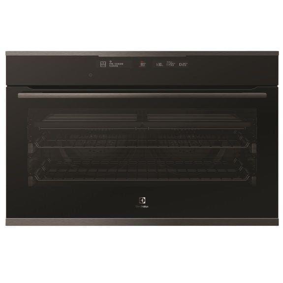 Electrolux 90cm Pyrolytic Built-In Oven 13 Func+Steam Dark S/S