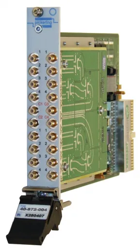 Dual 4 to 1,3GHz,50Ohm,PXI RF Multiplexer,SMB, 40-872-002