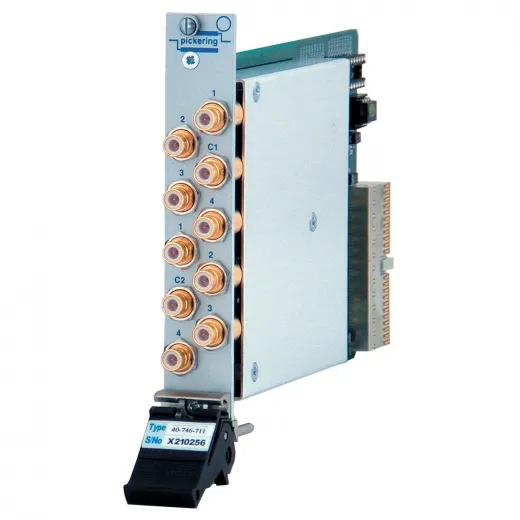Single 4 to 1,2GHz,50Ohm,PXI RF Multiplexer,SMBTerminated, 40-740-511