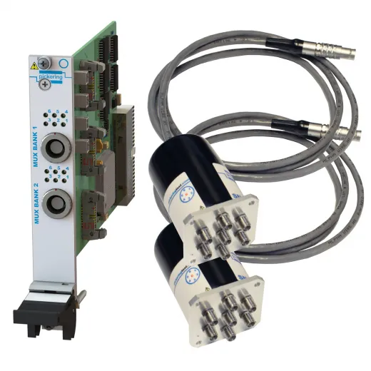 Dual SP6T,40GHz,50Ohm,PXI Multiplexer,SMA-2.9,Terminated with Remote Mount,40-785B-542-TE