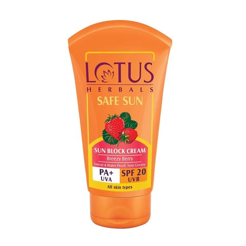 Lotus Herbals Safe Sun Block Cream SPF 20, 50g