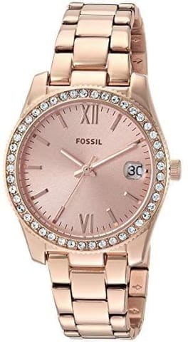Fossil Analog Rose Gold Dial Women's Watch