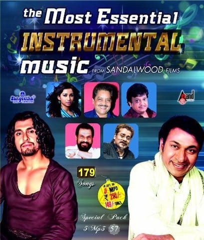 The Most Essential Instrumental Music From Sandalwood Films [MP3 CD] Sonu Nigam and Various
