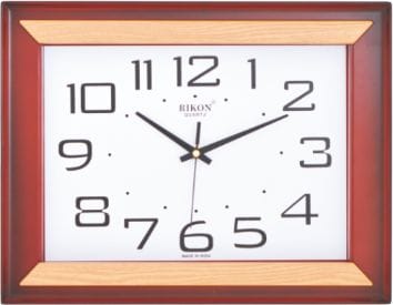 Rikon Designer Plain Clock RED WHITE_8851 V