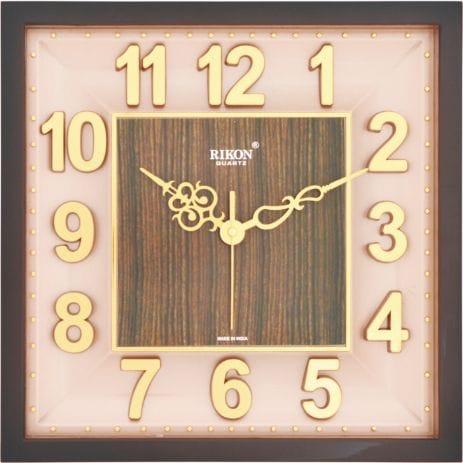 Rikon Premium Sweep Clock BROWN CREAM_9851