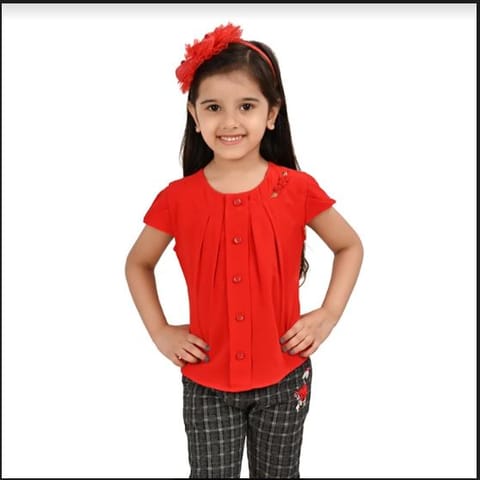 Shubham Fashions Tiny Girls WearIZE_18_Color_Red
