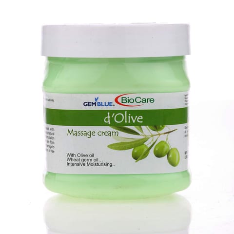 GEMBLUE BioCare D'Olive Body and Face Cream with wheat germ oil for intensive moisturising (500 ml)