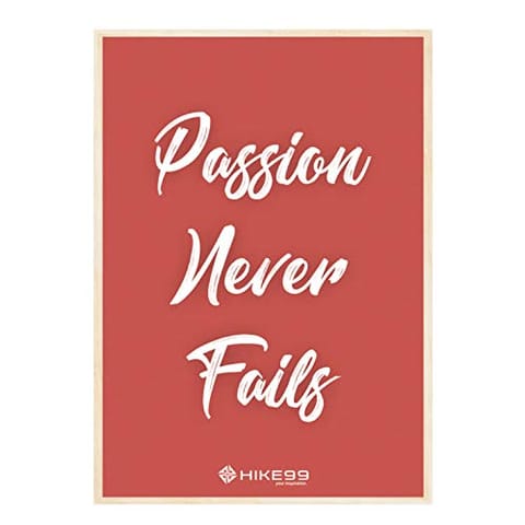 Passion Never Fails-Motivational Photo Frame for Office & Home