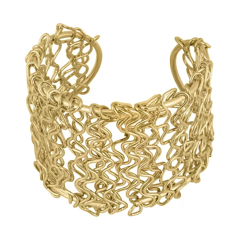 Aradhya Collections party wear contemporary wire golden adjustable bracelet for girls and women