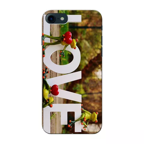 Prinkraft designer back case / cover for Apple iPhone 7 with Frogs Love/Love textTheme, Apple iPhone 7 case, Printed Cover for Apple iPhone 7, 3D Designer Back case for Apple iPhone 7