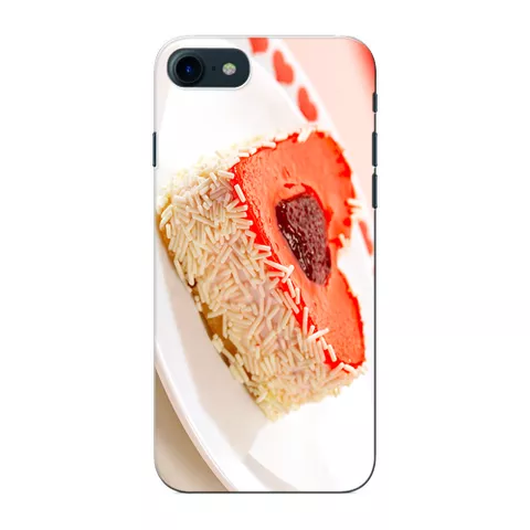 Prinkraft designer back case / cover for Apple iPhone 7 with Heart Shape cake/ Pink Heart cakeTheme, Apple iPhone 7 case, Printed Cover for Apple iPhone 7, 3D Designer Back case for Apple iPhone 7