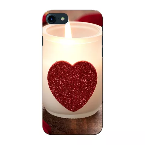 Prinkraft designer back case / cover for Apple iPhone 7 with Red Heart CandleTheme, Apple iPhone 7 case, Printed Cover for Apple iPhone 7, 3D Designer Back case for Apple iPhone 7