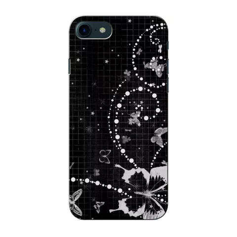 Prinkraft designer back case / cover for Apple iPhone 7 with Black Butterfly TextureTheme, Apple iPhone 7 case, Printed Cover for Apple iPhone 7, 3D Designer Back case for Apple iPhone 7
