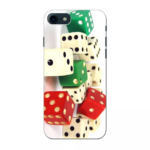 Prinkraft designer back case / cover for Apple iPhone 7 with Colourful Dice/ Multicolor DiceTheme, Apple iPhone 7 case, Printed Cover for Apple iPhone 7, 3D Designer Back case for Apple iPhone 7