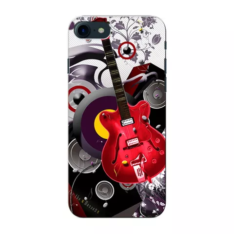 Prinkraft designer back case / cover for Apple iPhone 7 with Red GuitarTheme, Apple iPhone 7 case, Printed Cover for Apple iPhone 7, 3D Designer Back case for Apple iPhone 7