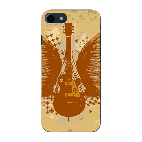 Prinkraft designer back case / cover for Apple iPhone 7 with Guitar with wingsTheme, Apple iPhone 7 case, Printed Cover for Apple iPhone 7, 3D Designer Back case for Apple iPhone 7