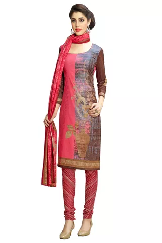 Minu Suits  Multicoloured Cotton Salwar Suits Sets  Dress Material