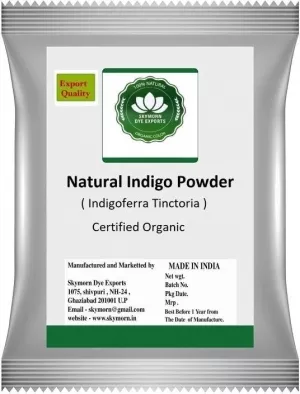 Sky Morn\tIndigo powder 100 % Organic and Natural (200g - 1 packet)