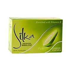 Silka Whitening Herbal Soap Green Papaya 135g