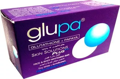 Glupa Glutathione Papaya Skin Solutions Plus / Whitening Face & Body Soap (135 g)