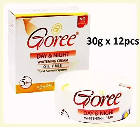 30g x 12 : Goree Day And Night Whitening Cream Dark Circles, SPOTS PIMPLES REMOVING 30g