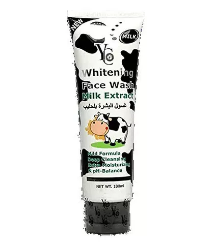 YC Whitening Face Wash Milk Extract 100ml Mild Formula PH Balance- Free Shipping